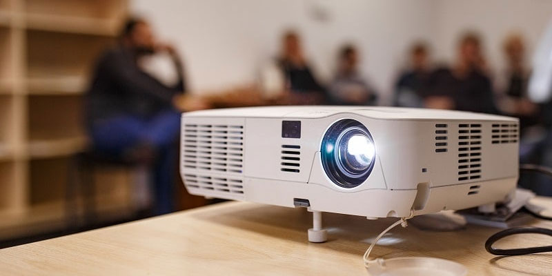 setting up speakers for your projector